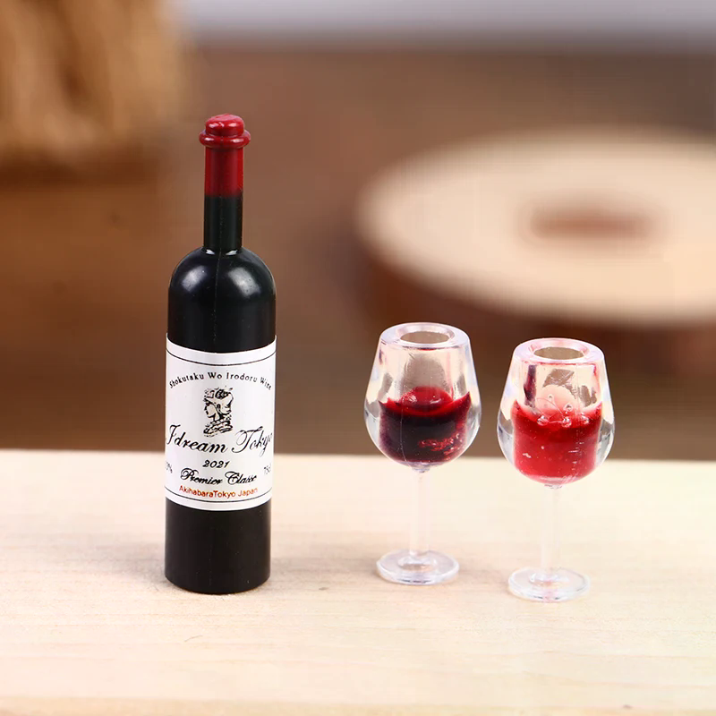 Wine Y Beer - 5 szt. 1:12 Miniaturowe kieliszki do