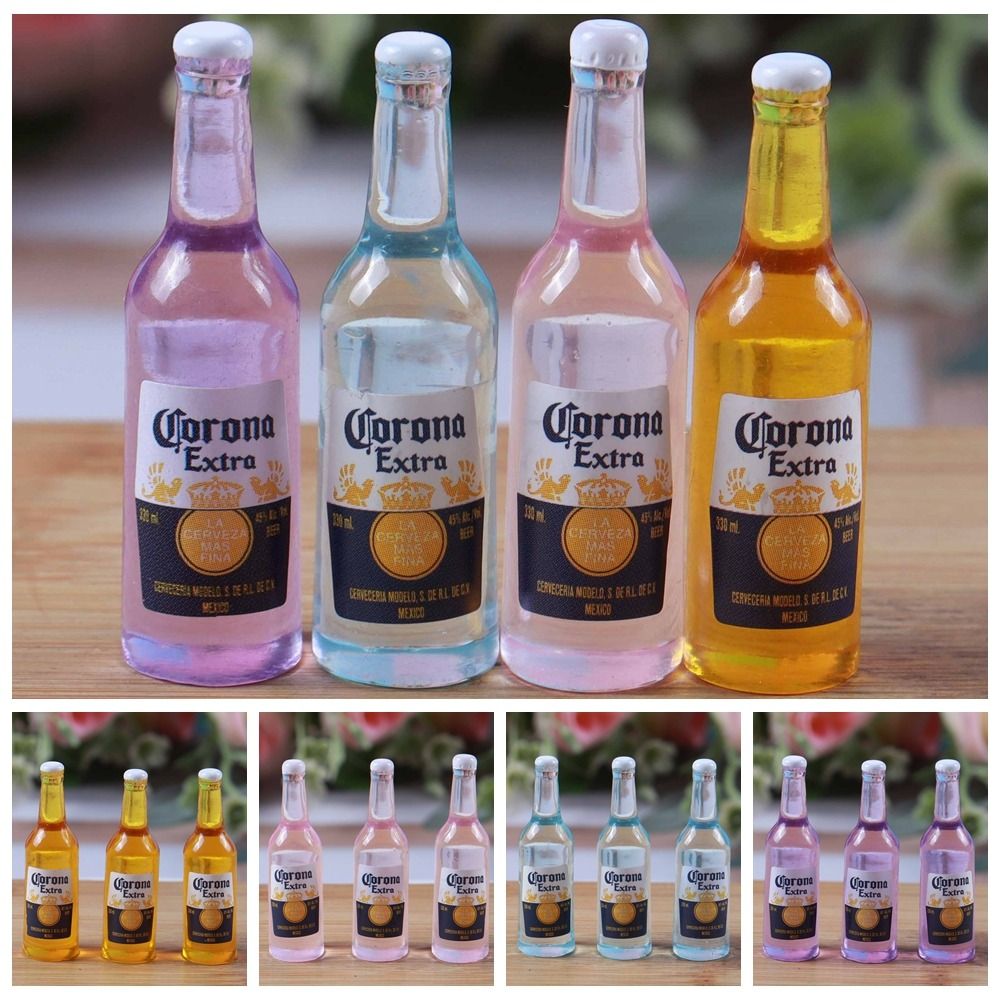 Wine Y Beer - 3 szt. Miniaturowe butelki do zabawy
