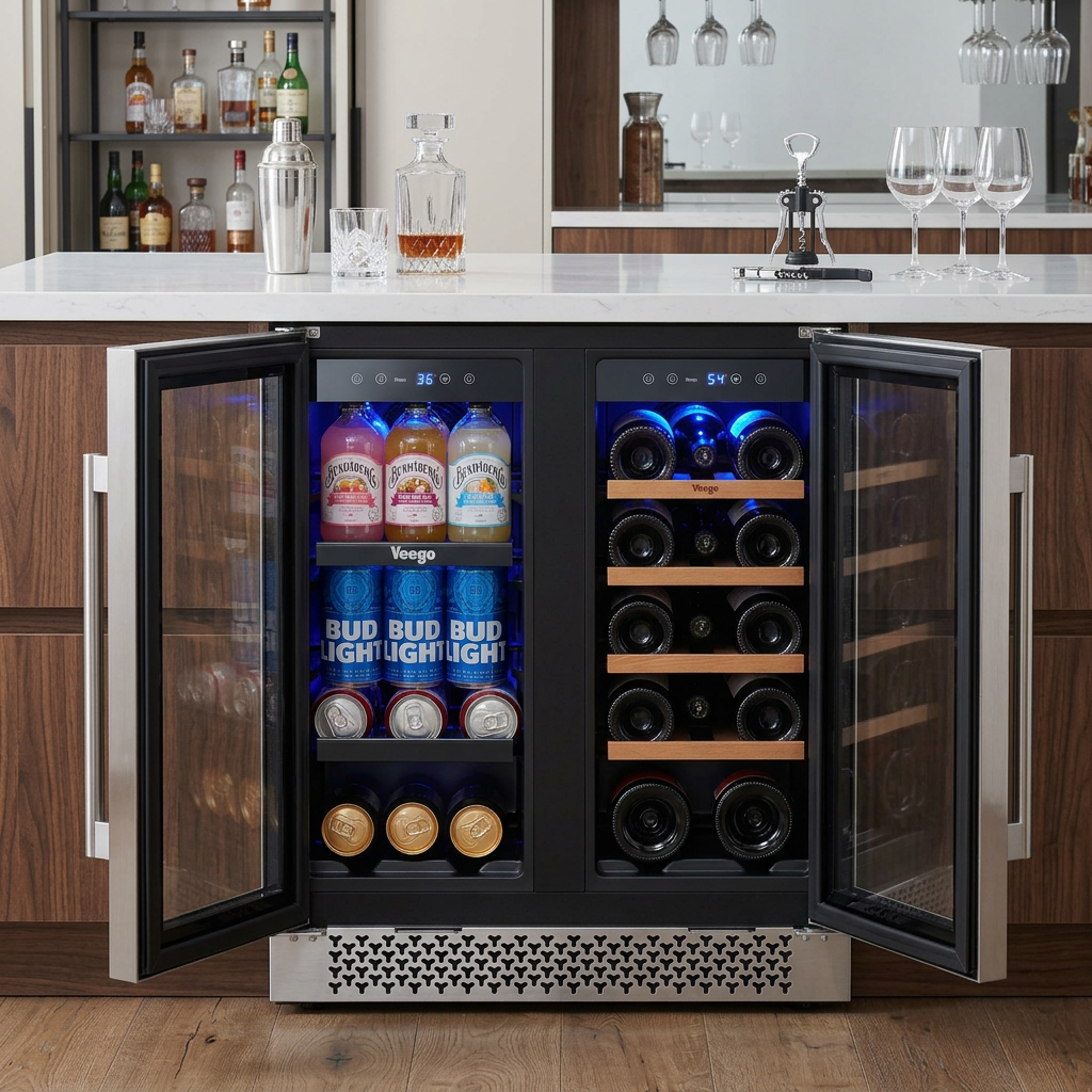 Wine Beer Dual Zone - Lodówka dwuzonowa Yeego 4.1 Cu.ft 36-72