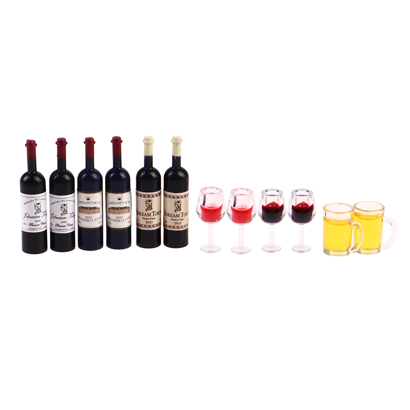 Wine Y Beer - Miniaturowy zestaw mebli do domku dla