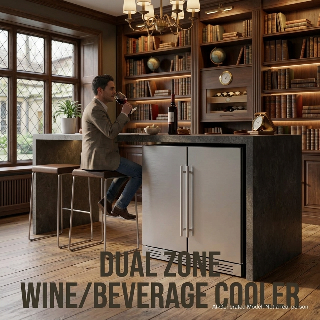 Wine Beer Dual Zone - Chłodziarka do wina Yeego z dwoma