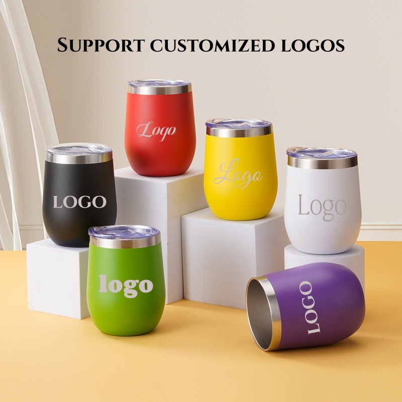 Wine Beer Logo - Kubek ze stali nierdzewnej 350 ml
