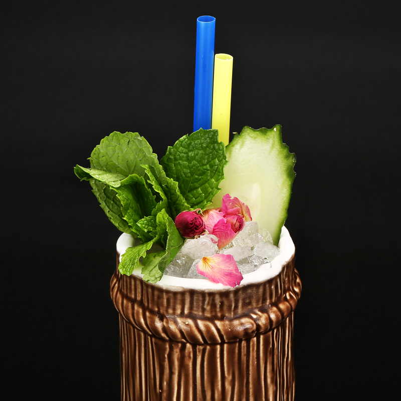 Wine Beer Europe - Kubek ceramiczny Tiki 410 ml, kreatywny