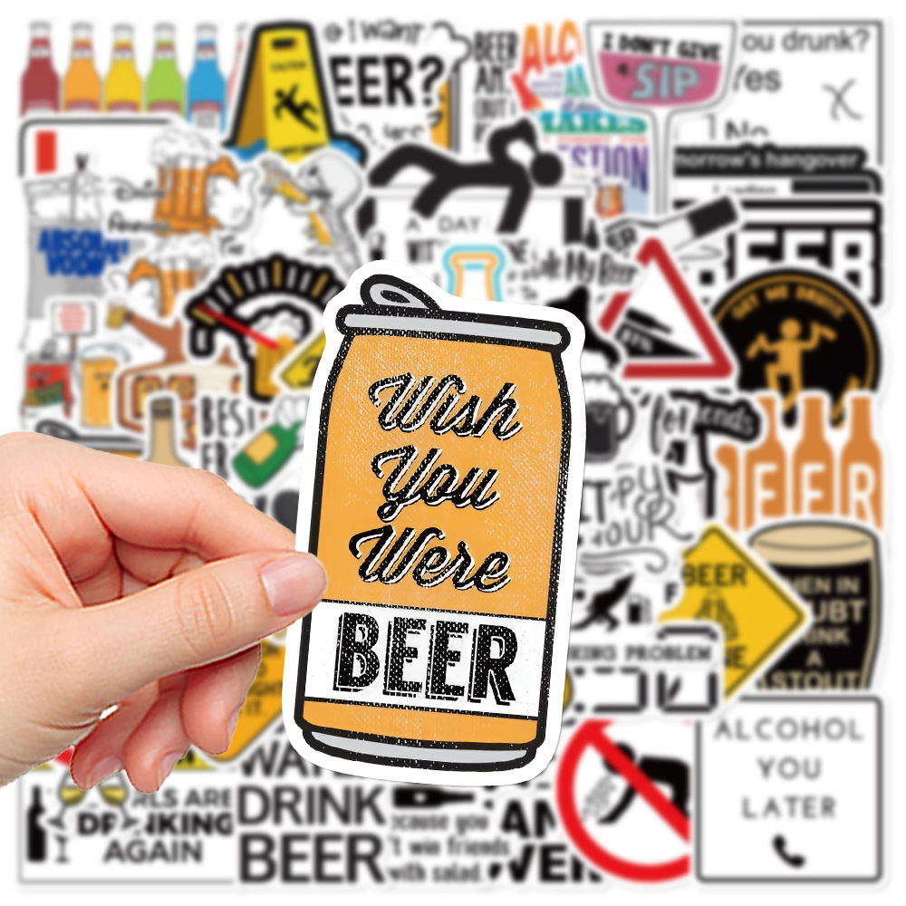 Wine Y Beer - 10/30/52 szt. Zabawny alkoholizm wódka wino