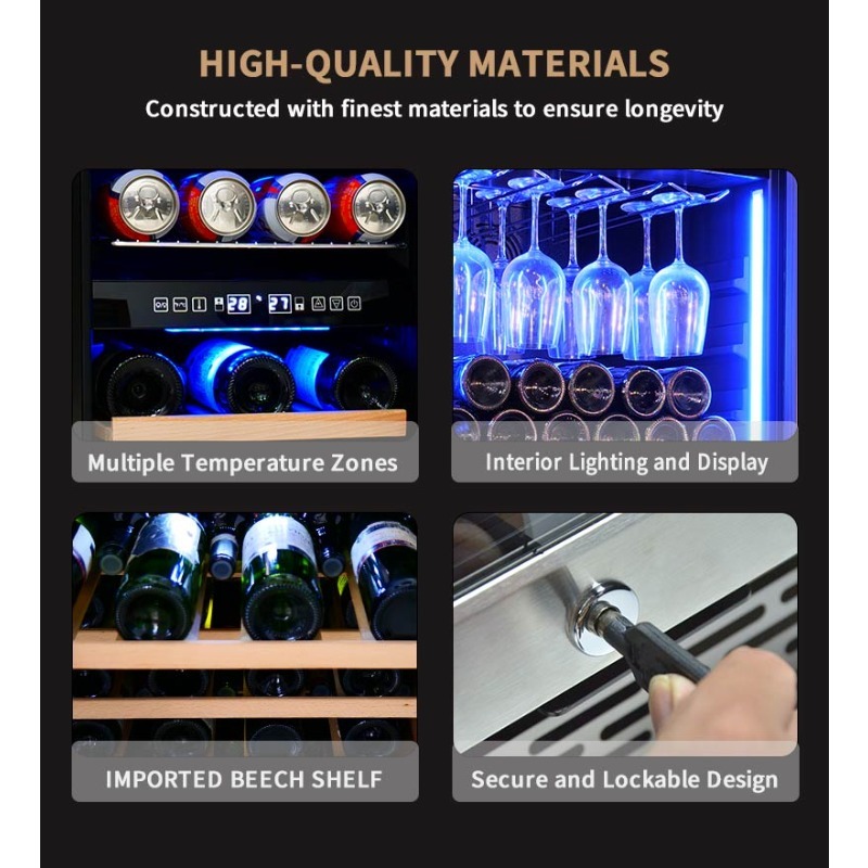 Airo 120V 66 Butelkowa Chłodzi – Wine Beer Dual Zone recenzja i cena