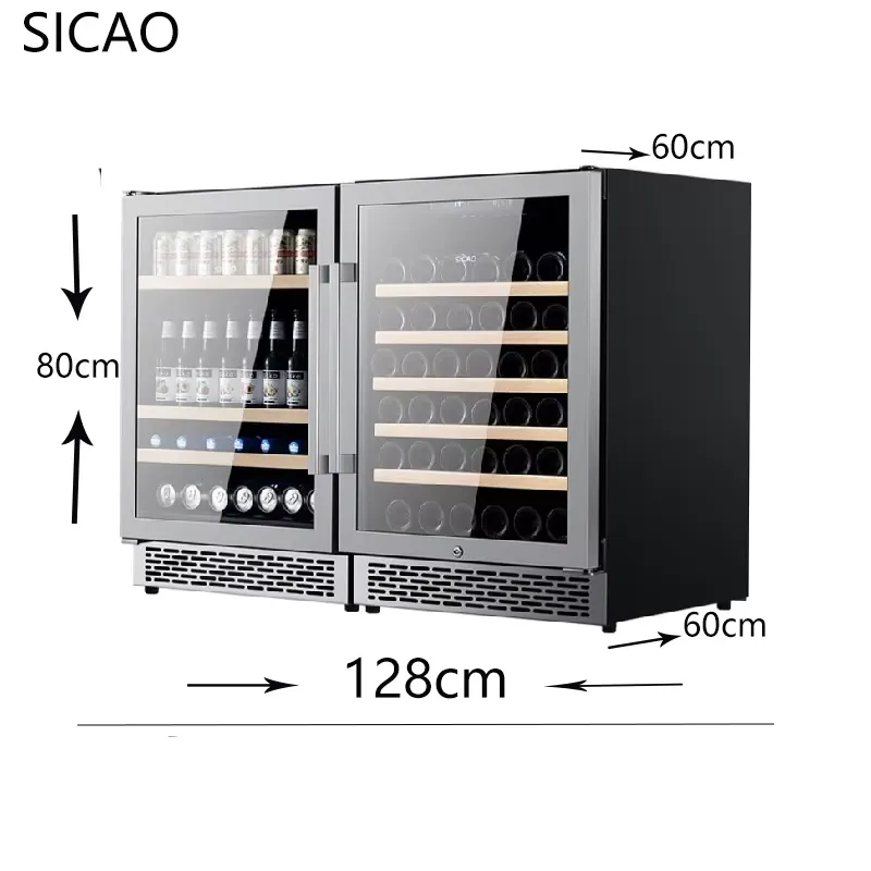 Dwudrzwiowa lodówka na wino i  – Wine Beer Dual Zone recenzja i cena