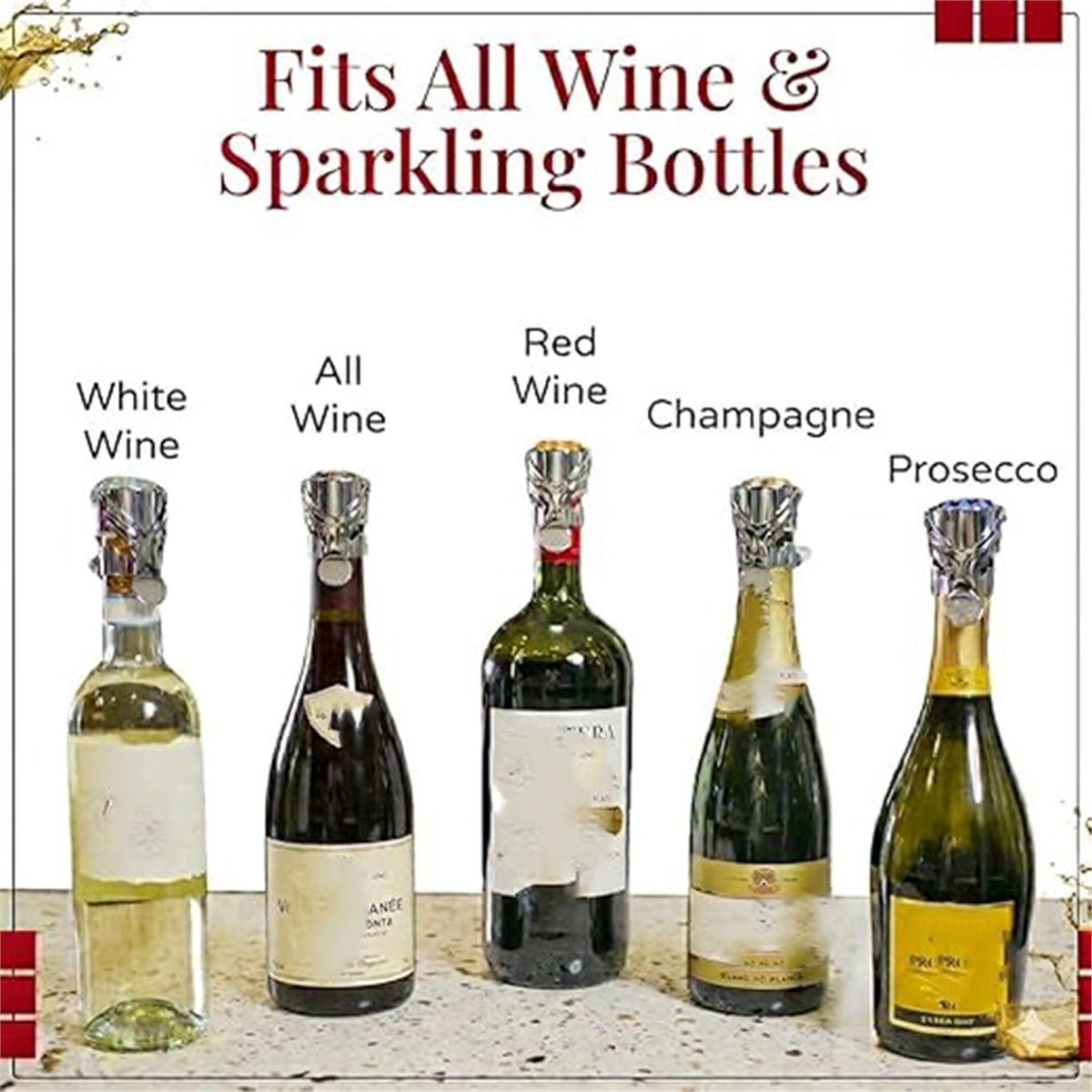 (A02R) 2 szt. Korek do wina i  – Wine & Beer Unlimited Spirits Photos recenzja i cena